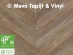 Coupon Novilon Viva, Visgraat, lengte 0.75 x 2 mtr breed, Ophalen, Bruin, MeVo tapijt en vinyl, Nieuw