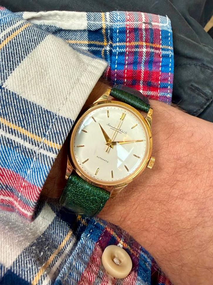 IWC automaat ca. 1965 18k goud vintage horloge, Sieraden, Tassen en Uiterlijk, Horloges | Heren, Zo goed als nieuw, Overige merken