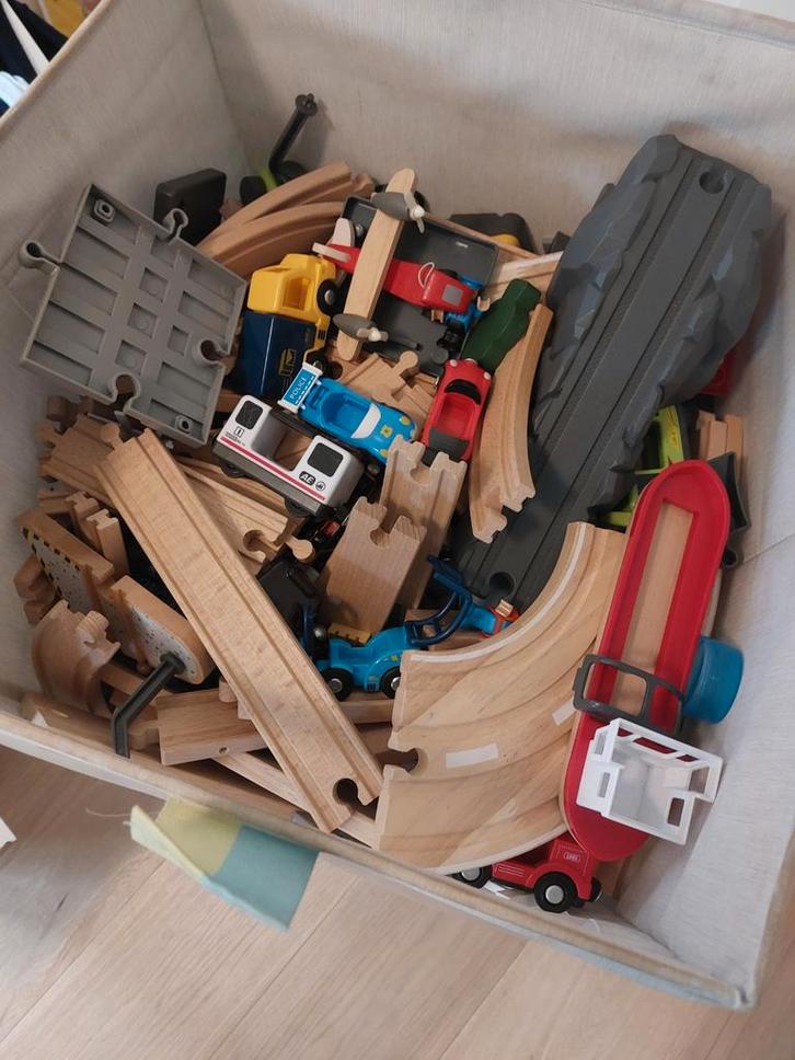 Houten Trein & Auto's - Brio & Lidl, Kinderen en Baby's, Speelgoed | Overig, Ophalen