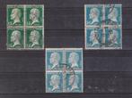 Frankrijk Blokjes van 4 gestempeld. Pasteur YT nr. 171-176 e, Postzegels en Munten, Postzegels | Europa | Frankrijk, Ophalen of Verzenden