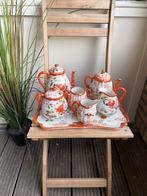 Antiek Japans Kutani Theeservies van Eierschaal, Antiek en Kunst, Ophalen of Verzenden