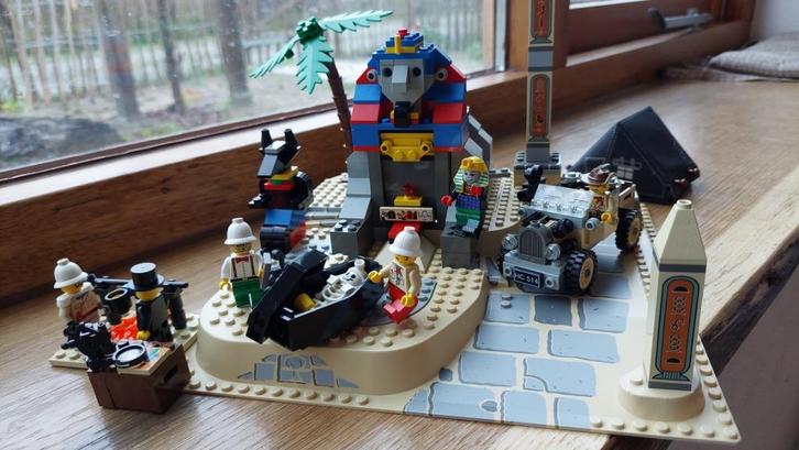 LEGO ADVENTURERS SPHINX SECRET SURPRISE + TEMPLE OF ANUBIS, Kinderen en Baby's, Speelgoed | Duplo en Lego, Gebruikt, Lego, Complete set