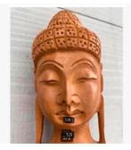 Houten Boeddha beeldje, Thailand, 10 cm, Verzamelen, Beelden en Beeldjes, Ophalen of Verzenden, Dier, Zo goed als nieuw