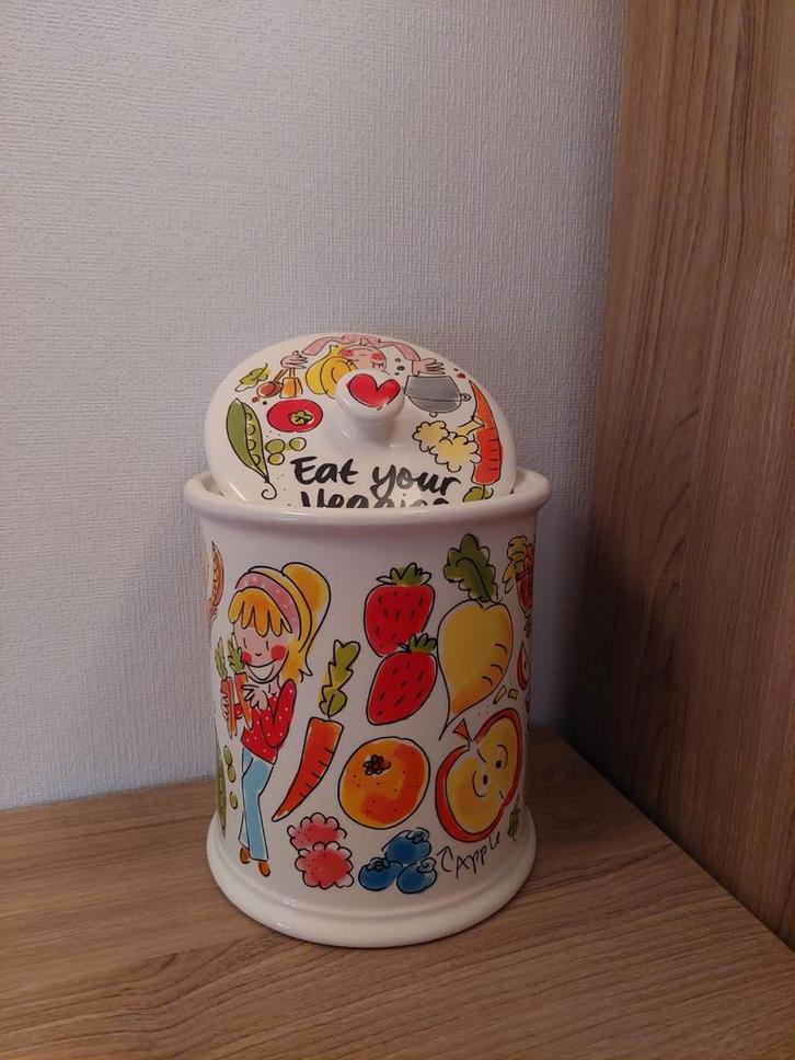 Blond Amsterdam Voorraadpot - 'Eat Your Veggies', Huis en Inrichting, Keuken | Keukenbenodigdheden, Zo goed als nieuw, Ophalen