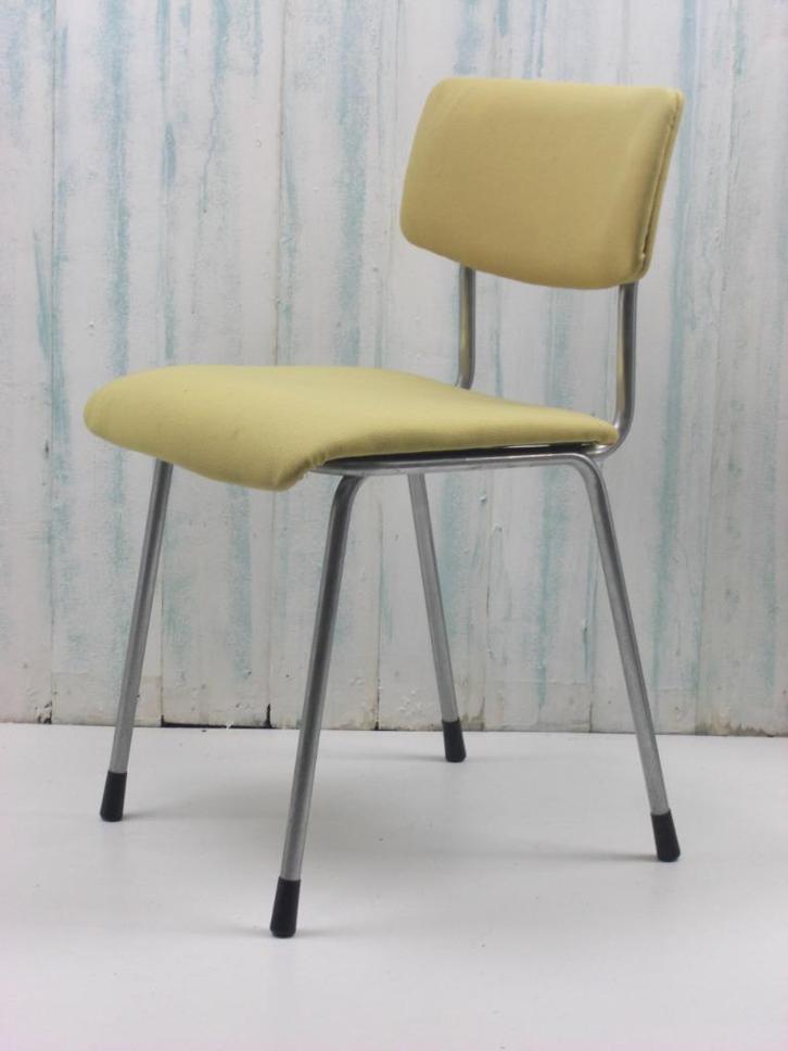 Gispen stoelen - model 1231, Huis en Inrichting, Stoelen, Gebruikt, Vijf, Zes of meer stoelen, Metaal, Stof, Overige materialen