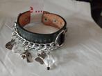 Brede Bruin Leren Armband (A7) Size: 18/21cm, Bruin, Verzenden, Nieuw, Leer