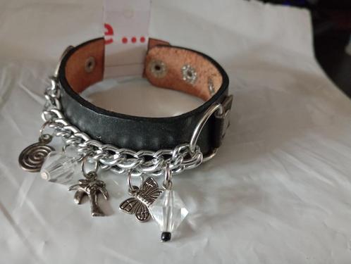 Brede Bruin Leren Armband (A7) Size: 18/21cm, Sieraden, Tassen en Uiterlijk, Armbanden, Nieuw, Leer, Bruin, Met bedels of kralen