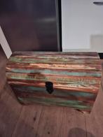 Opbergkist vintage stijl - groentinten, Ophalen, Zo goed als nieuw, Minder dan 50 cm, Minder dan 50 cm