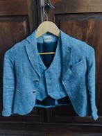 Lui & Lei blauwe linnen gilet en blazer maat 7 jaar 122, Kinderen en Baby's, Kinderkleding | Maat 122, Ophalen of Verzenden, Zo goed als nieuw