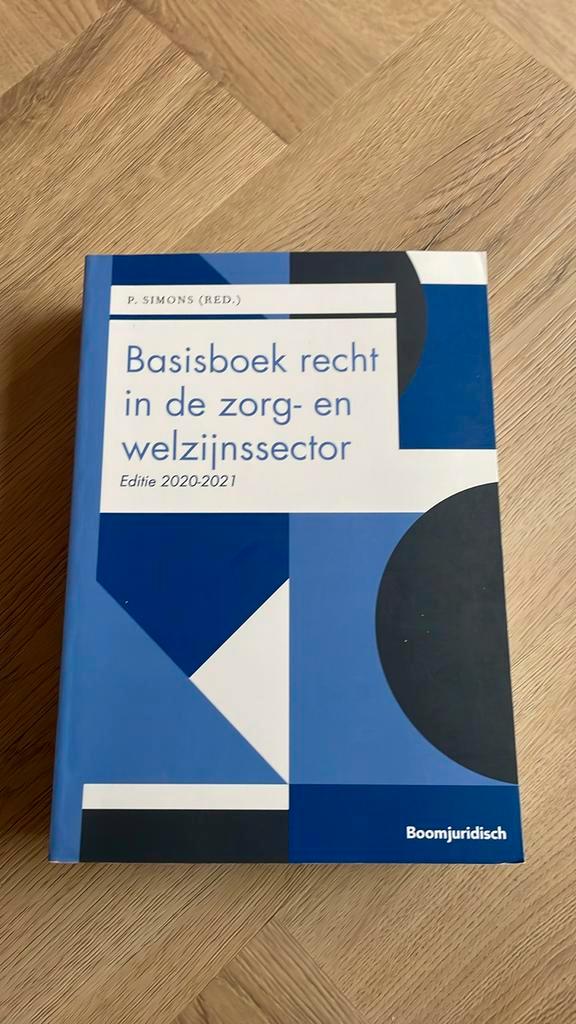 Basisboek recht in de zorg- en welzijnssector 2020-2021, Boeken, Wetenschap, Zo goed als nieuw, Sociale wetenschap, Ophalen of Verzenden