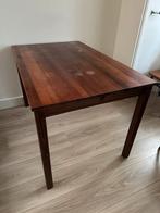 Houten tafel - 75x118x73 cm, Huis en Inrichting, Tafels | Eettafels, Ophalen, Gebruikt, 50 tot 100 cm, 100 tot 150 cm