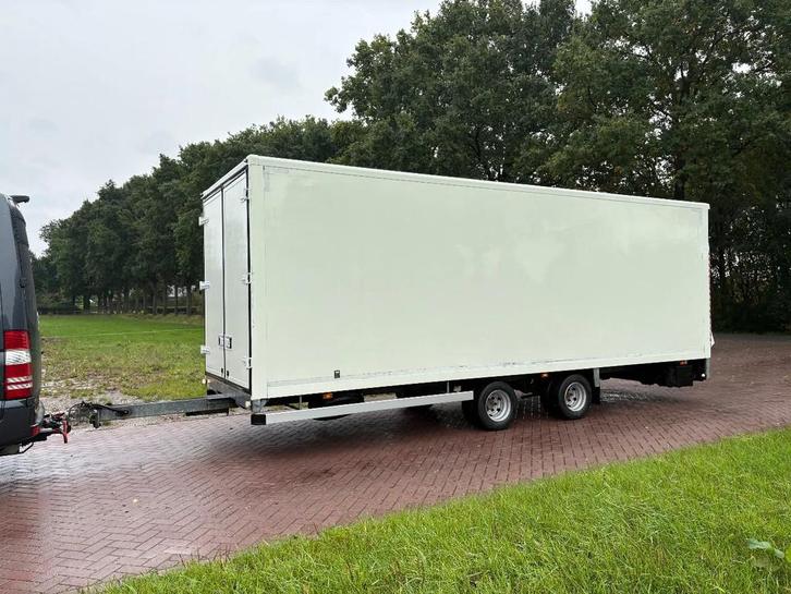 VELDHUIZEN Aanhanger lucht geremd WIPKAR gesloten 6 ton met, Auto diversen, Aanhangers en Bagagewagens, Gebruikt