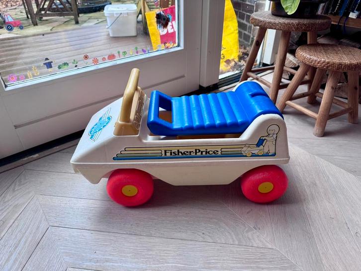 Vintage Fisher-Price Loopauto (1983), Kinderen en Baby's, Speelgoed | Fisher-Price, Gebruikt, Ophalen of Verzenden