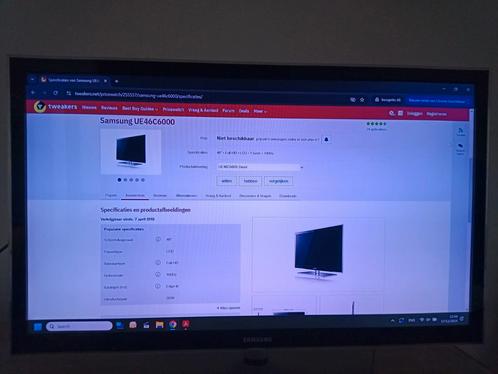 Samsung LCD TV UE46C6000RWXXN  46" = 115 cm, Audio, Tv en Foto, Televisies, Zo goed als nieuw, 100 cm of meer, Samsung, Ophalen