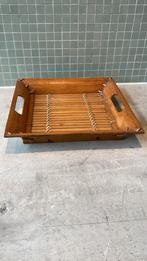 Mooi oud blad. Leuk om wat op te zetten. Ca 25x25 cm, Huis en Inrichting, Woonaccessoires | Dienbladen, Ophalen of Verzenden, Gebruikt