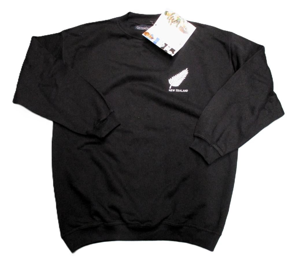 New zealand all blacks vintage black rugby crew sweater, Info@taurusvintage.nl, Ophalen of Verzenden, Kleding, Weg en land