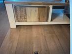 Houten TV kast met Opbergruimte / salontafel opbergruimte, Ophalen, Gebruikt, 100 tot 150 cm, Eikenhout