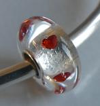 Elfbeads HEART MONROE (RODE HARTJES), past ook op Trollbeads, Overige merken, Overige materialen, -, Verzenden