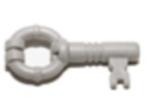 Lego Light Gray Minifigure, Utensil Key, Ophalen of Verzenden, Gebruikt, Losse stenen, Lego