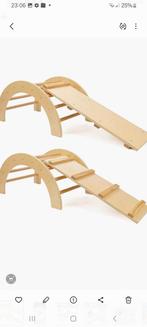 Houten klimboog met trap/glijbaan, Kinderen en Baby's, Speelgoed | Houten speelgoed, Ophalen, Zo goed als nieuw, Overige typen