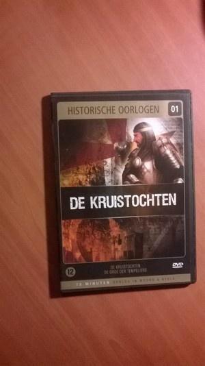 Dvd Historische oorlogen 01 - de Kruistochten., Cd's en Dvd's, Dvd's | Documentaire en Educatief, Zo goed als nieuw, Oorlog of Misdaad