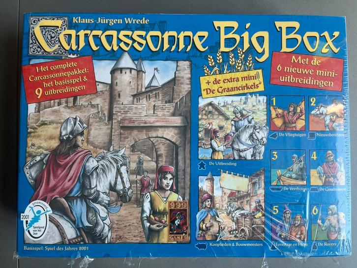 Carcassonne Big Box, Hobby en Vrije tijd, Gezelschapsspellen | Bordspellen, Nieuw, Ophalen of Verzenden