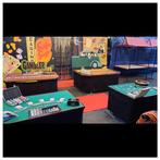 casino tafel oude 4 stuks met alles erop en eraan, Ophalen, Gebruikt