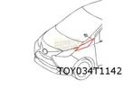 Toyota Aygo voorscherm (zijdeglans zwart) Rechts Origineel!, Nieuw, Spatbord, Ophalen of Verzenden, Toyota