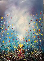 Gena G.- Bloemen- Handgeschilderd- Uniek- XXL, Ophalen of Verzenden