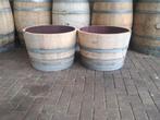 Eiken wijnvaten regentonnen  bloembakken €40.00, 150 liter of meer, Ophalen, Zo goed als nieuw, Hout