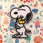 Snoopy en Woodstock Opstrijkplaatje patch badge applicatie, Verzenden, Snoopy, Nieuw, Gebruiksvoorwerp