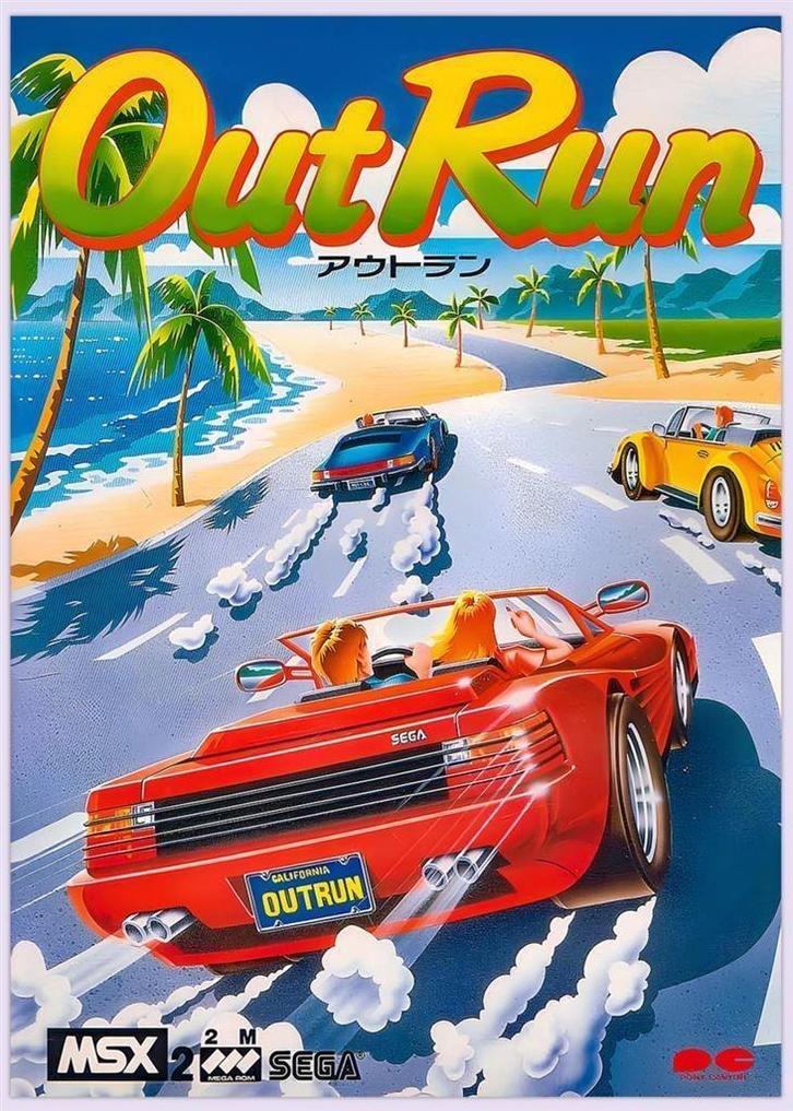 [Grote 50x70cm Game Poster] OUTRUN SEGA MSX OUT RUN, Spelcomputers en Games, Games | Overige, Nieuw, 1 speler, Vanaf 3 jaar, Verzenden
