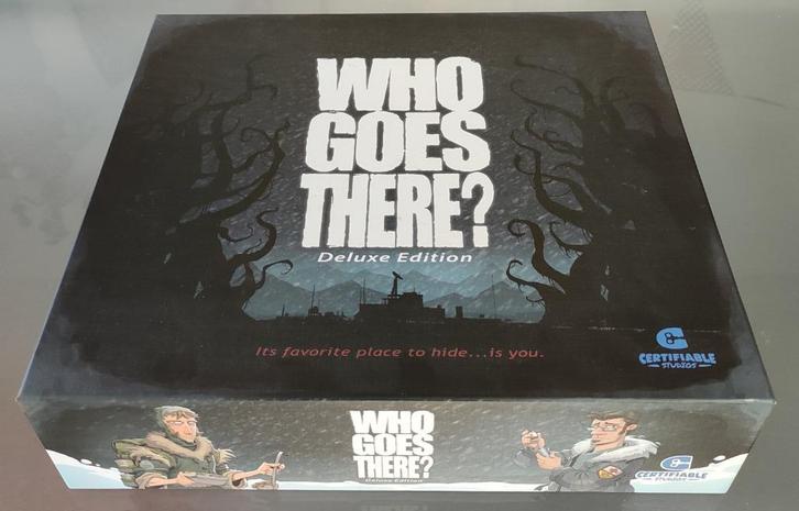 Who Goes There? Deluxe Edition (prijs aangepast), Hobby en Vrije tijd, Gezelschapsspellen | Bordspellen, Zo goed als nieuw, Een of twee spelers