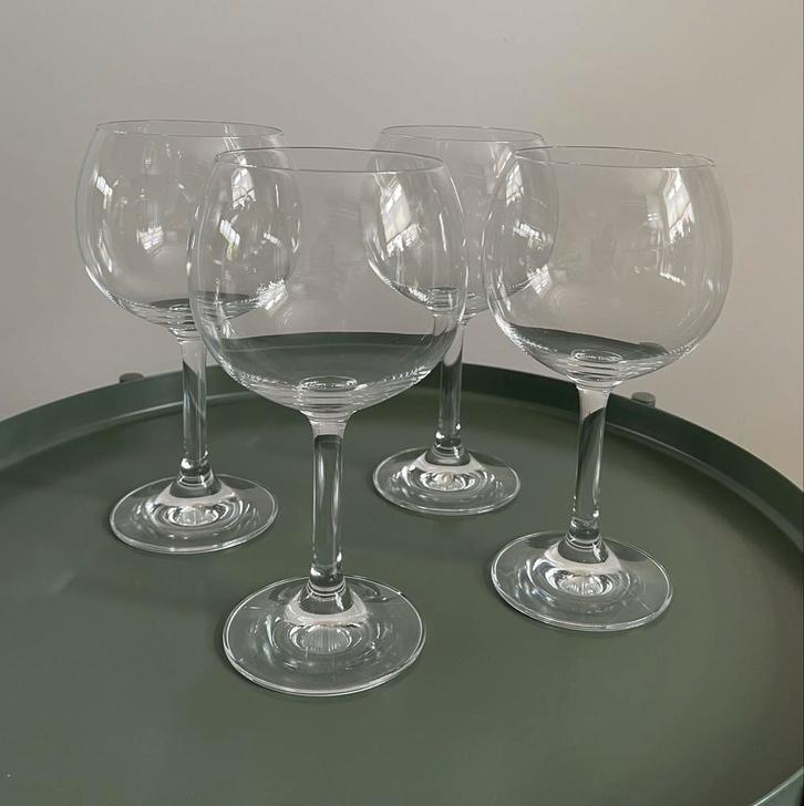 4 Grandioso Kristallen Wijnglazen Cocktailglazen, Huis en Inrichting, Keuken | Servies, Zo goed als nieuw, Glas of Glazen, Effen