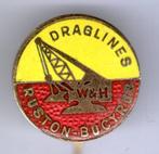 RUSTON-BUCYRUS draglines email op koper speldje ( E_238 ), Verzamelen, Verzenden, Zo goed als nieuw, Transport, Speldje of Pin