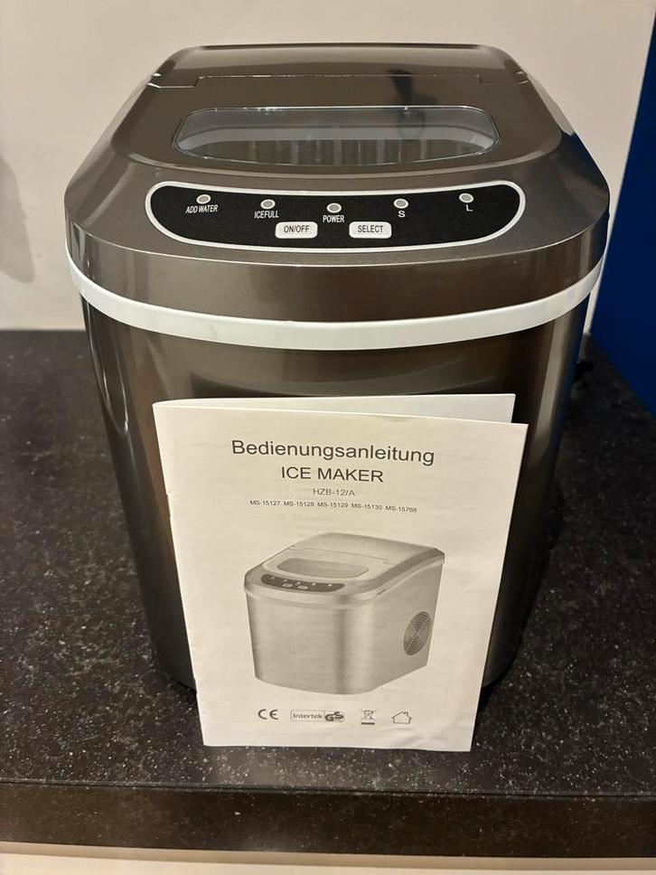 Ijsblokjesmachine - Perfect voor feestjes!, Witgoed en Apparatuur, Broodbakmachines, Gebruikt, Met timer, Minder dan 400 gram deeg