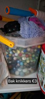 Bak met knikkers, Ophalen, Gebruikt