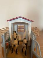 Super leuk stalletje met paarden Schleich, Ophalen of Verzenden, Zo goed als nieuw