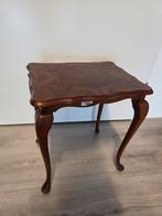 Oud wortelnoten bijzettafeltje, Ophalen, Rechthoekig, Minder dan 55 cm, Minder dan 45 cm