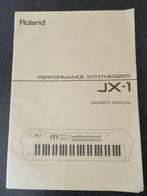 Roland JX-1 Owners Manual, Ophalen of Verzenden, Gebruikt, Overige aantallen, Roland