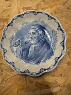 Delft blauw porceleyne fles wand bord, Ophalen