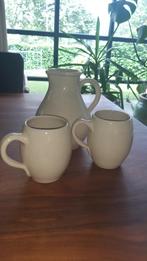 Melkkan met 2 mokken, Ophalen of Verzenden