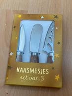 Nieuw! 3 kaas mesjes, Ophalen of Verzenden, Nieuw, Hout, Los bestek