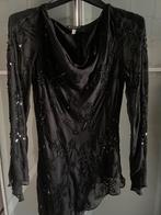 Feestelijk tuniek met pailletten en kralen, Kleding | Dames, Ophalen of Verzenden, Nieuw, Maat 36 (S), Zwart