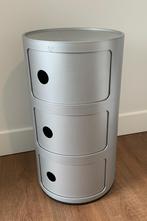 Kartell Componibili kastje kleur zilver, Huis en Inrichting, Kasten | Ladekasten, Kunststof, Gebruikt, 3 of 4 laden, Minder dan 100 cm