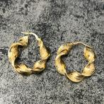 14k gouden oorbellen wokkels model, Ophalen of Verzenden, Nieuw, Goud