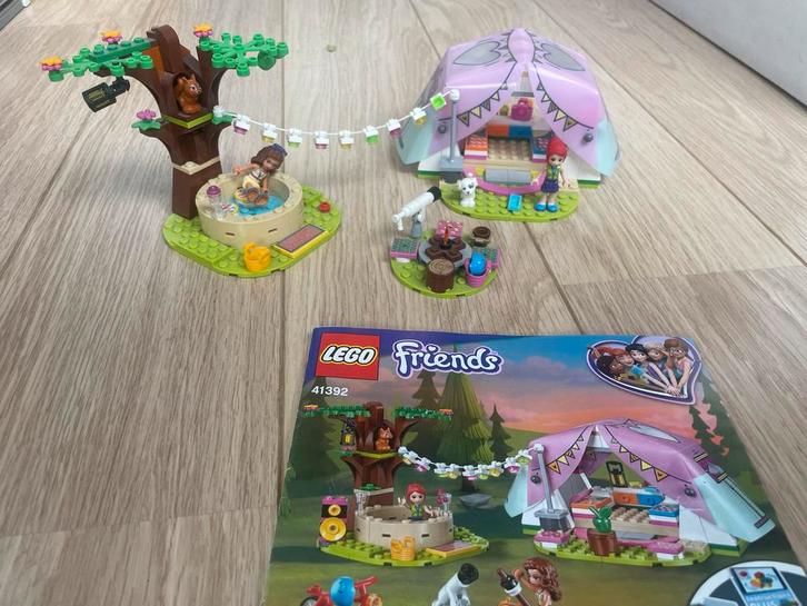Lego Friends Glamping 41392 - Compleet!, Kinderen en Baby's, Speelgoed | Duplo en Lego, Zo goed als nieuw, Lego, Complete set