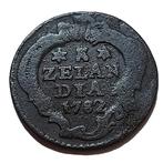 Zeeland 1 duit 1782, Postzegels en Munten, Munten | Nederland, Verzenden, Vóór koninkrijk, Overige waardes, Losse munt