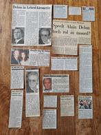 Artikelen Franse acteur Alain Delon (1973 - 2012), Ophalen of Verzenden, 1980 tot heden, Knipsel(s)