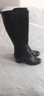 Leren dameslaars maat 39 zgan, Hoge laarzen, Zwart, Ophalen of Verzenden, Zo goed als nieuw